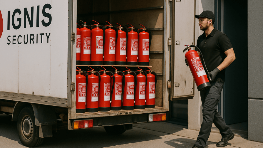 Compra de equipamentos de incêndio
